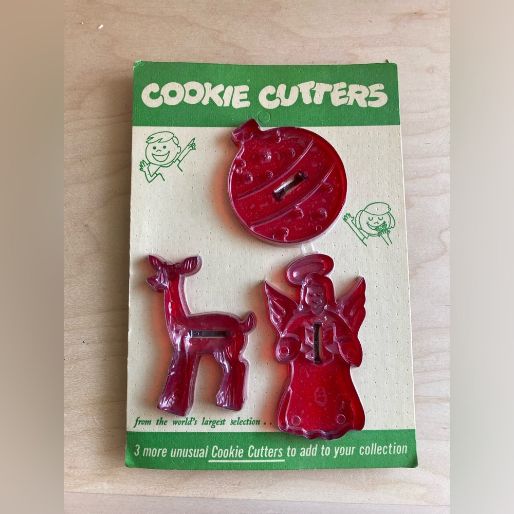 Vintage HRM Cookie Cutters Christmas Angel Holiday Ornament  Deer New in Package
